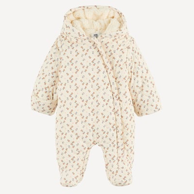Combipilote à capuche, avec doublure sherpa, imprimé fleurs LA REDOUTE COLLECTIONS