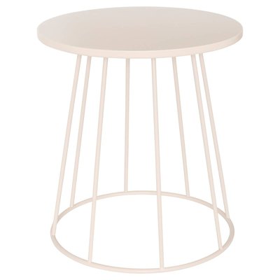 Table d’appoint ronde en acier piètement ajouré LATTE ATMOSPHERA