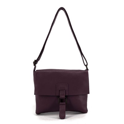 Sac cuir prune La Redoute