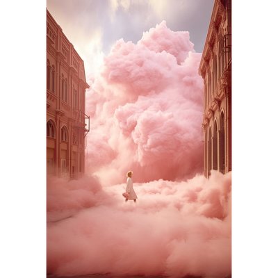 Tableau Mural Voyage Rose ILLUSION CEANOTHE