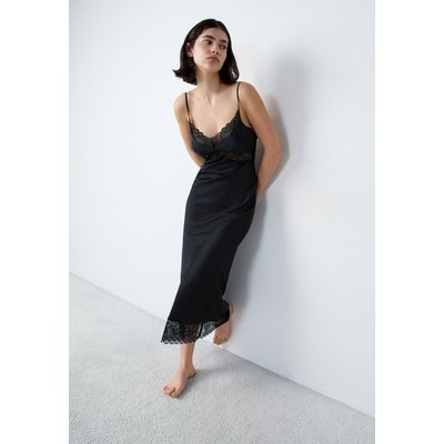 Nuisette longue satinée détails dentelle RENCONTRE ETAM