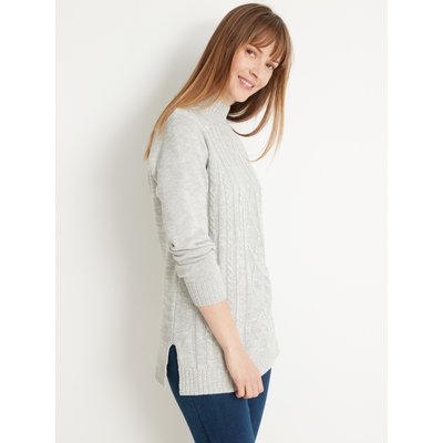Pull col montant maille torsadée DAXON