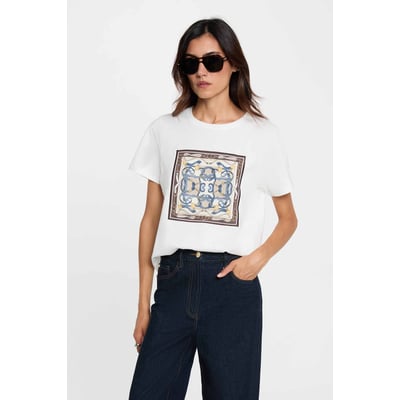 T-shirt imprimé col rond MORGAN