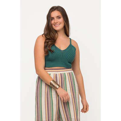 Bralette en coton bio. Maille côtelée. ULLA POPKEN