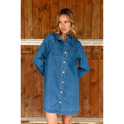 Robe courte trapèze uni RAYANA LA PETITE ETOILE