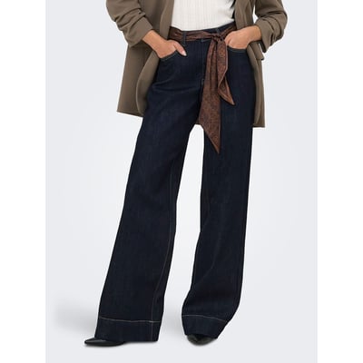 Jean large avec ceinture foulard intégrée ONLY
