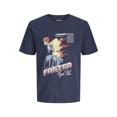 T-shirt manches courtes, col rond, TRACK JACK & JONES