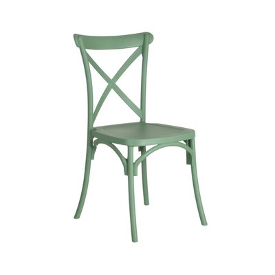Chaise Esprit Bistrot en Polypropylène Vert WADIGA