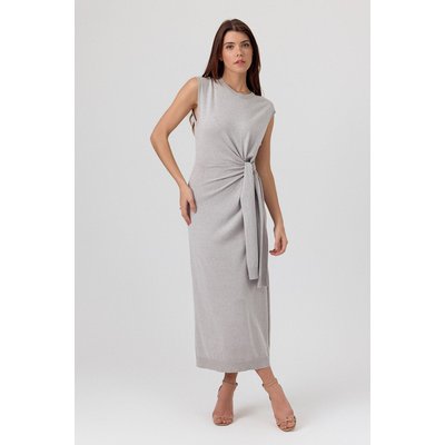 Robe longue sans manches fluide avec détail noué sur le côté ANEMONE ARTLOVE