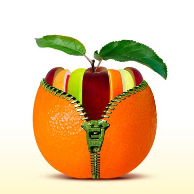 Tableau fruits décoration cuisine HEXOA
