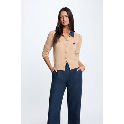 Pull col revers boutons MORGAN