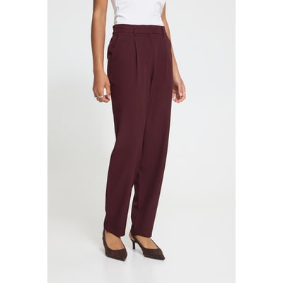Pantalon coupe droite avec plis et poches devant ICHI