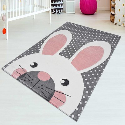 Tapis enfant tissé LAKIDS 2 UN AMOUR DE TAPIS