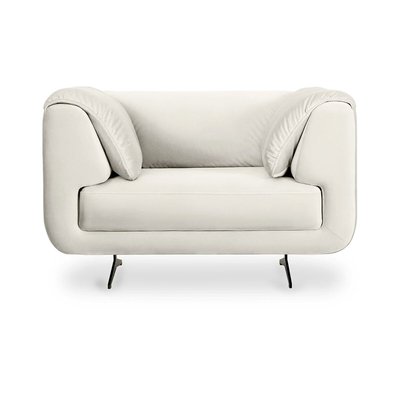 Кресло из велюра и металла SO'HOME