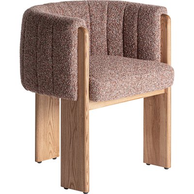 Fauteuil en polyester et bois, Cluny RECOLLECTION