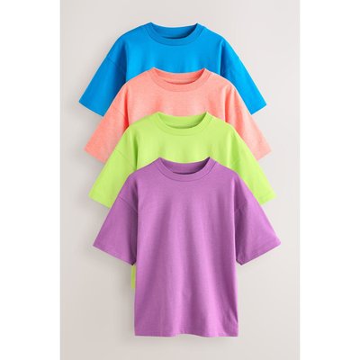 T-shirt fluo manches courtes, lot de 4 NEXT