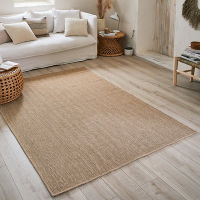 Tapis intérieur extérieur aspect jute cheuvrons NATURE NAZAR RUGS