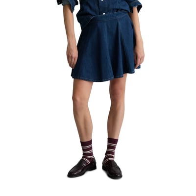 Mini-jupe évasée en jean réalisé avec Orange Fiber MARC O’POLO DENIM