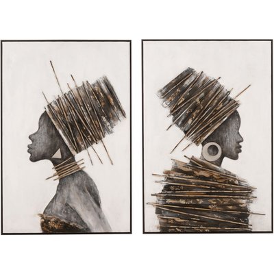 Tableau en toile, femme africaine Haledon RECOLLECTION