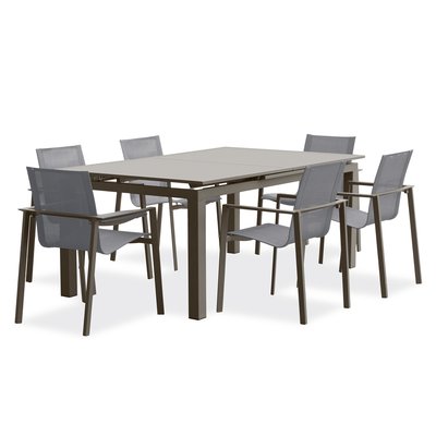 Ensemble repas de jardin en aluminium ZAHARA DCB GARDEN
