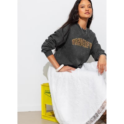 Sweat-shirt message wonderful PROMOD