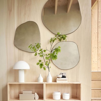 Miroir forme organique, longueur 80 cm, hauteur 80 cm, ORNICA LA REDOUTE INTERIEURS