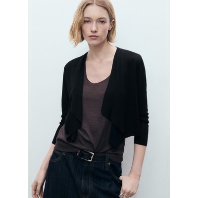 Cardigan crop maille MANGO
