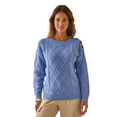 Pull col rond torsadé DAXON