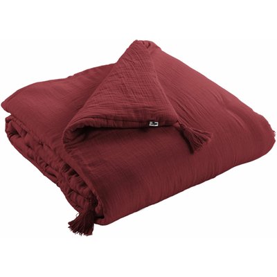 Drap housse gaze de coton bonnet 30 cm uni, Ozen C DESIGN HOME TEXTILE