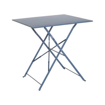 Table de jardin bistrot carrée pliante métal 2 places EMILIA 70X70CM SWEEEK