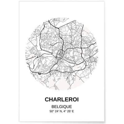 Affiche Carte Charleville-Mézières L'AFFICHERIE