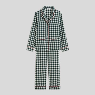 Pyjama en flanelle de coton BIO à carreaux vichy MONOPRIX