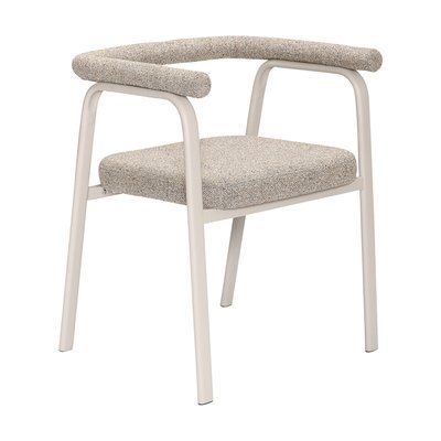 Chaise avec accoudoirs en tissu et métal HUBSCH