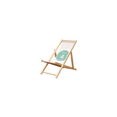 Chaise de jardin en bois clair GÉNÉPI CHEHOMA