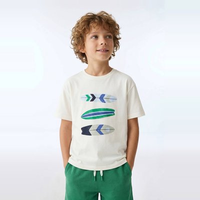 T-shirt manches courtes imprimé en coton BIO GOTS MONOPRIX