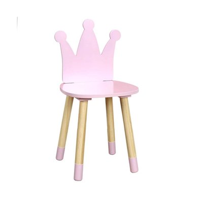 Chaise enfant en bois couronne CMP