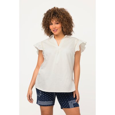 Blouse à col chemise et manches papillon ULLA POPKEN