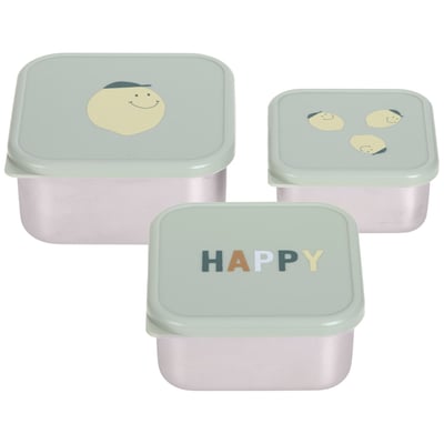 Lot de 3 boîtes à goûter LASSIG