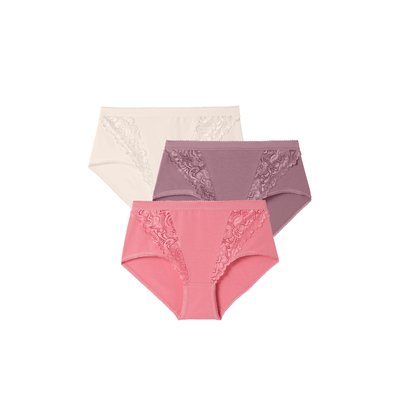 Culottes coton stretch - Lot de 3 DAMART