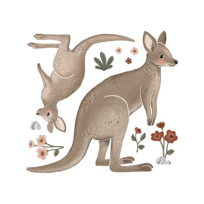Grands stickers les kangourous LILYDALE LILIPINSO