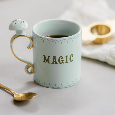 "Magic" Mushroom Handle Mug YVONNE ELLEN