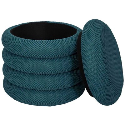 Pouf 2 en 1 en tissu coloré Atome CMP