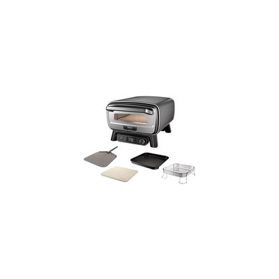 Four à pizza électrique MO201EU inox noir pizza 30 cm, fonction air fryer, thermostat digital NINJA