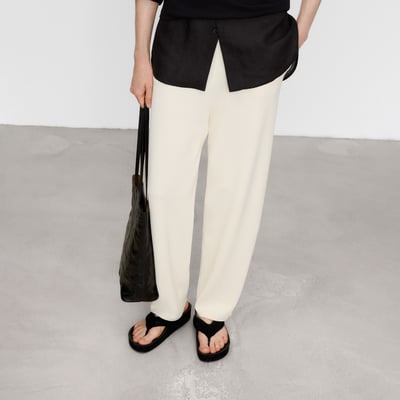 Pantalon en maille droite avec soie ADOLFO DOMINGUEZ