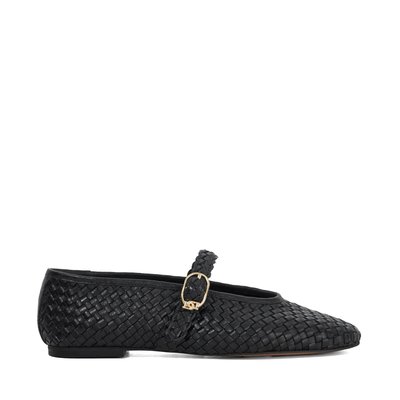 Ballerines esprit babies en cuir tressé - HEADLINE DUNE LONDON