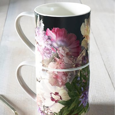 Set of 2 Fiori Stacking Mugs MM LIVING