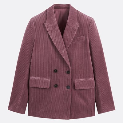 Long Velour Blazer with Loose Fit LA REDOUTE COLLECTIONS
