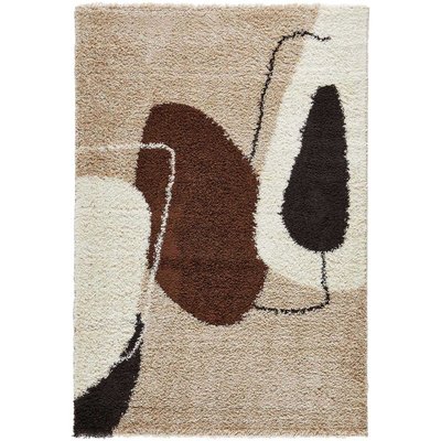 Tapis intérieur en polypropylène Vivara 1062 marron 200 x 280 cm JARDINDECO