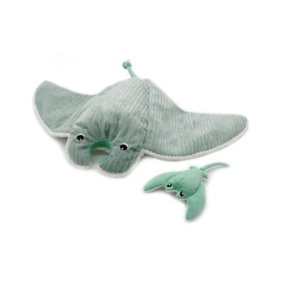 Peluche Mantalou la raie manta et son bébé LES DEGLINGOS
