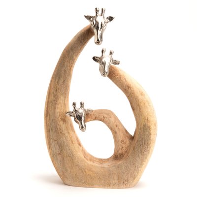 Girafe famille en bois AMADEUS